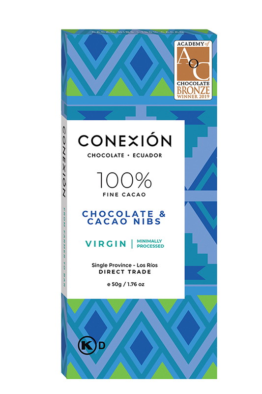 chocolate bar with nibs