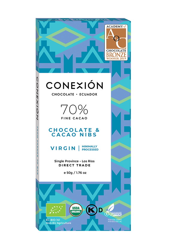 chocolate bar with nibs
